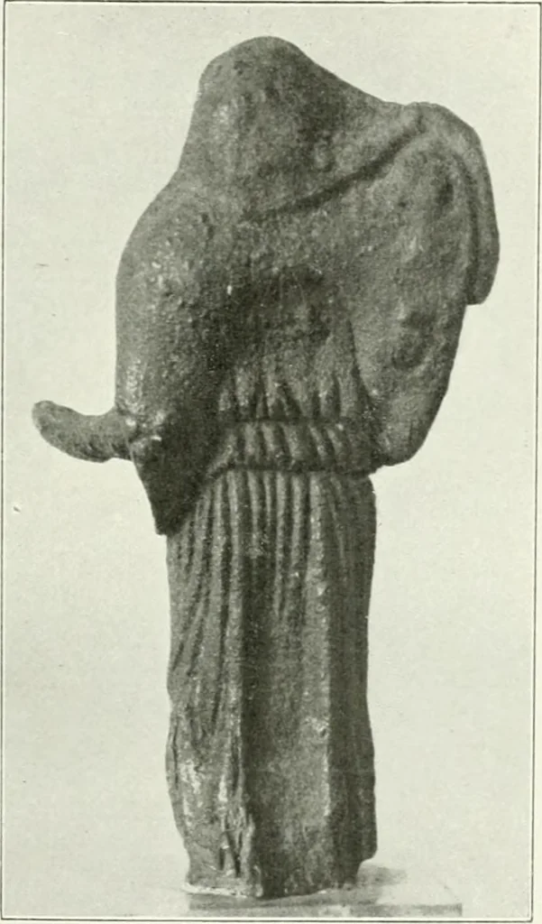 An illustration from Histoire du costume antique d'après des études sur le modèle vivant, 1922, leaf 220