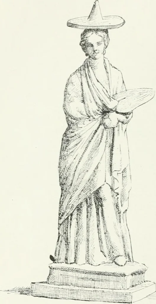 An illustration from Histoire du costume antique d'après des études sur le modèle vivant, 1922, leaf 249