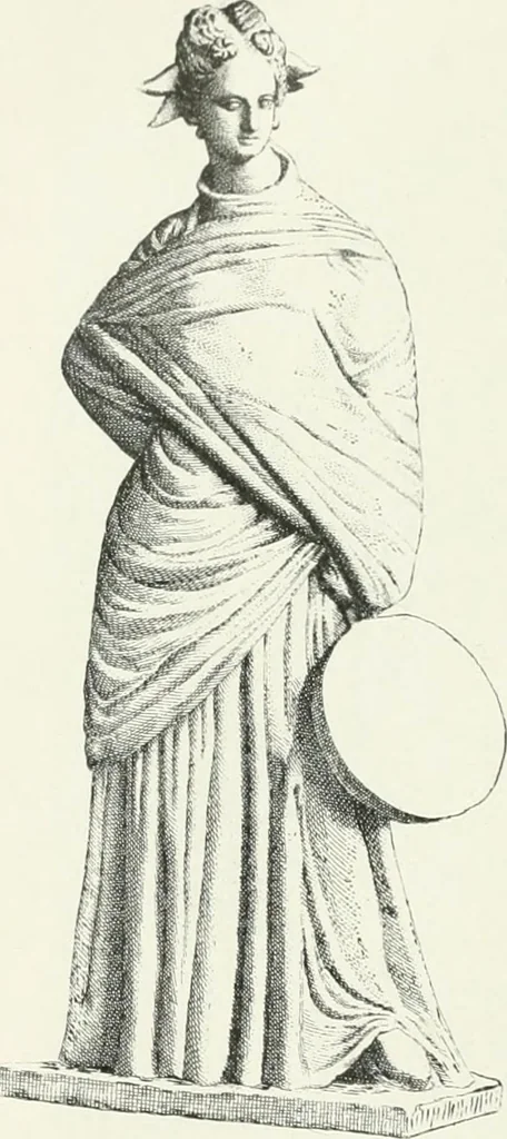 An illustration from Histoire du costume antique d'après des études sur le modèle vivant, 1922, leaf 251