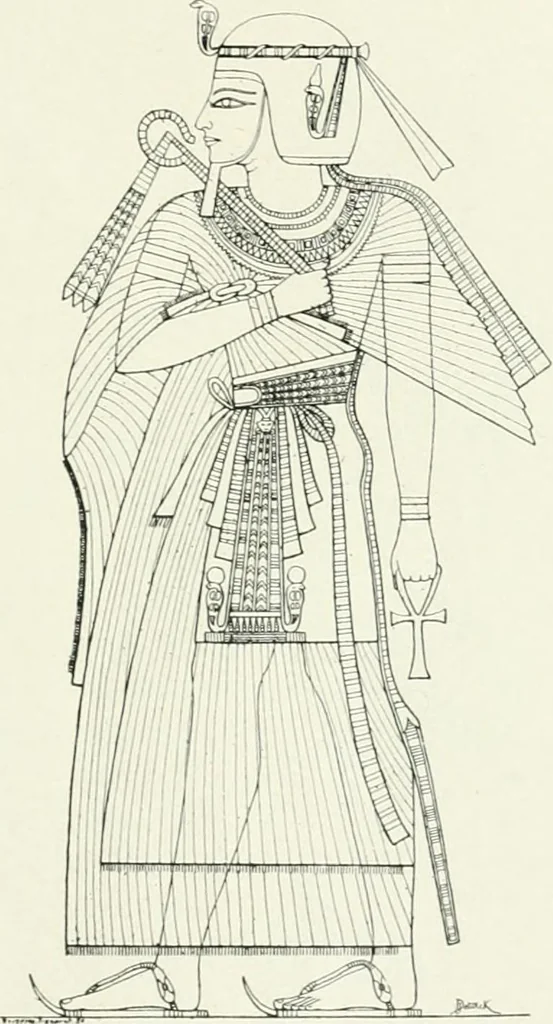 An illustration from Histoire du costume antique d'après des études sur le modèle vivant, 1922, leaf 28