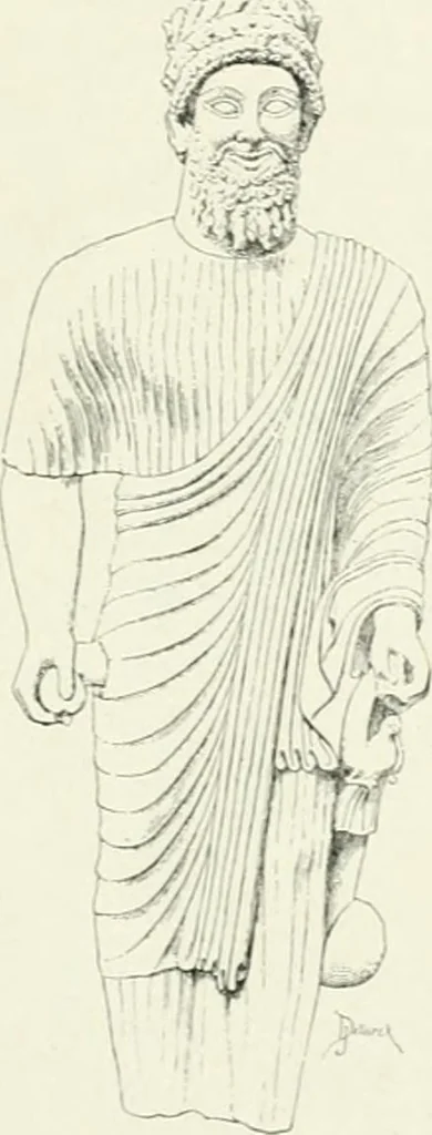 An illustration from Histoire du costume antique d'après des études sur le modèle vivant, 1922, leaf 30