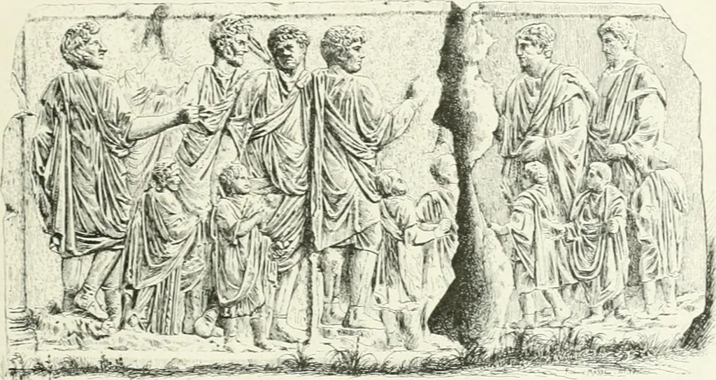 An illustration from Histoire du costume antique d'après des études sur le modèle vivant, 1922, leaf 308