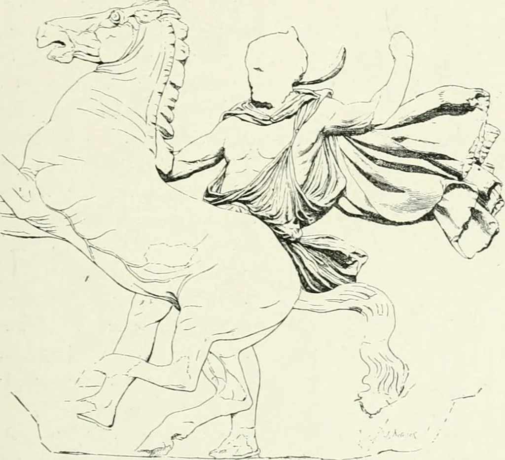 An illustration from Histoire du costume antique d'après des études sur le modèle vivant, 1922, leaf 76
