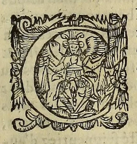 An illustration from Histoire du grand royaume de la Chine. situé aux Indes Orientales. : contenant la situation, antiquité, fertilité ... & autres choses memorables dudit royaume. : plus trois voyages faits vers iceluy en l'an 1577. 1579. & 1581. auec les singularitez plus remarquables y veuës, & entenduës: ensemble vn itineraire du Nouueau Monde, & le descouurement du Nouueau Mexique, en l'an 1583, 1614, leaf 23