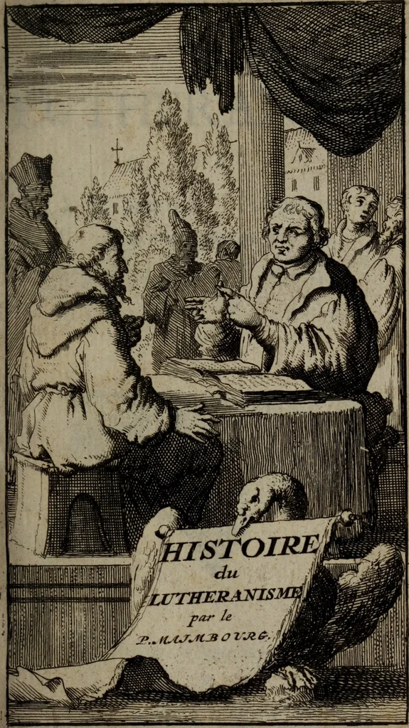 An illustration from Histoire du lutheranisme, 1681, leaf 12