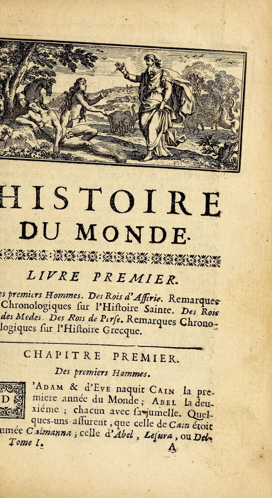 An illustration from Histoire du monde,, 1689, leaf 27