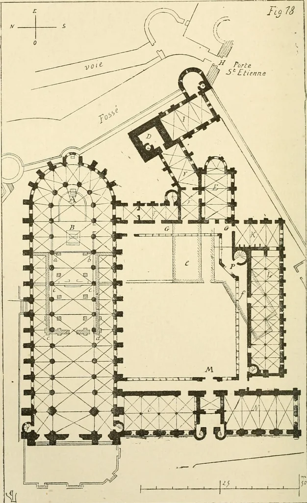 An illustration from Histoire d'un hôtel de ville et d'une cathédrale;, 1878, leaf 102