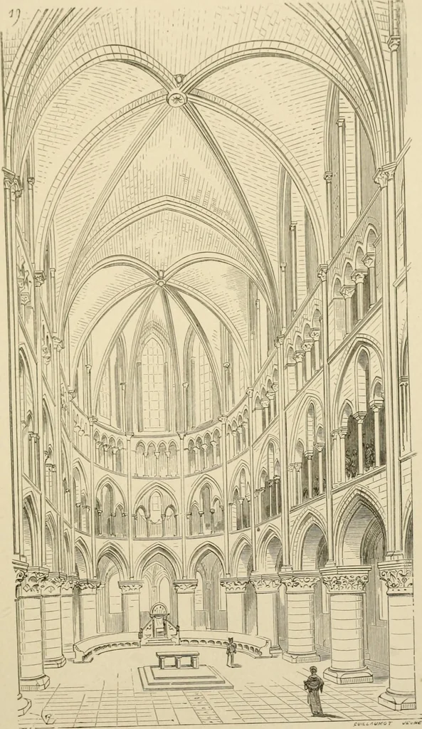 An illustration from Histoire d'un hôtel de ville et d'une cathédrale;, 1878, leaf 107