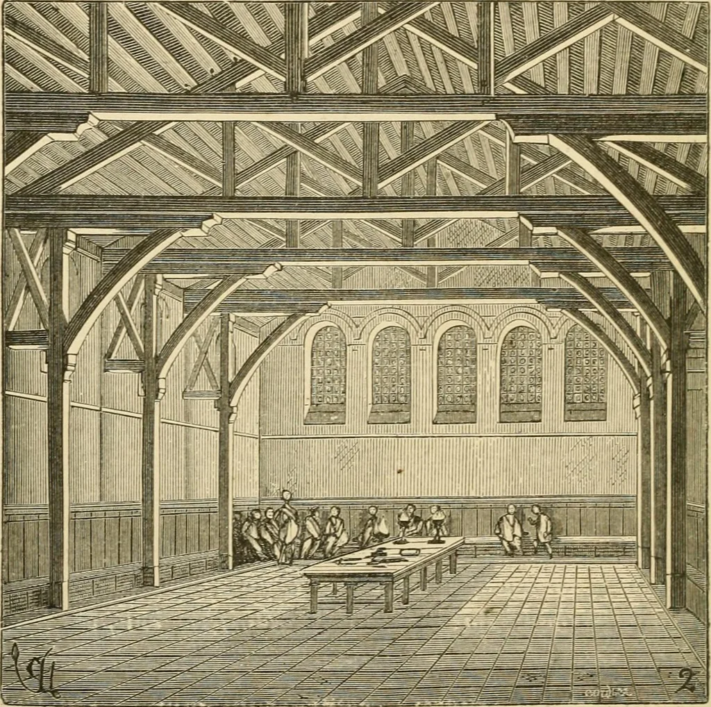 An illustration from Histoire d'un hôtel de ville et d'une cathédrale;, 1878, leaf 12