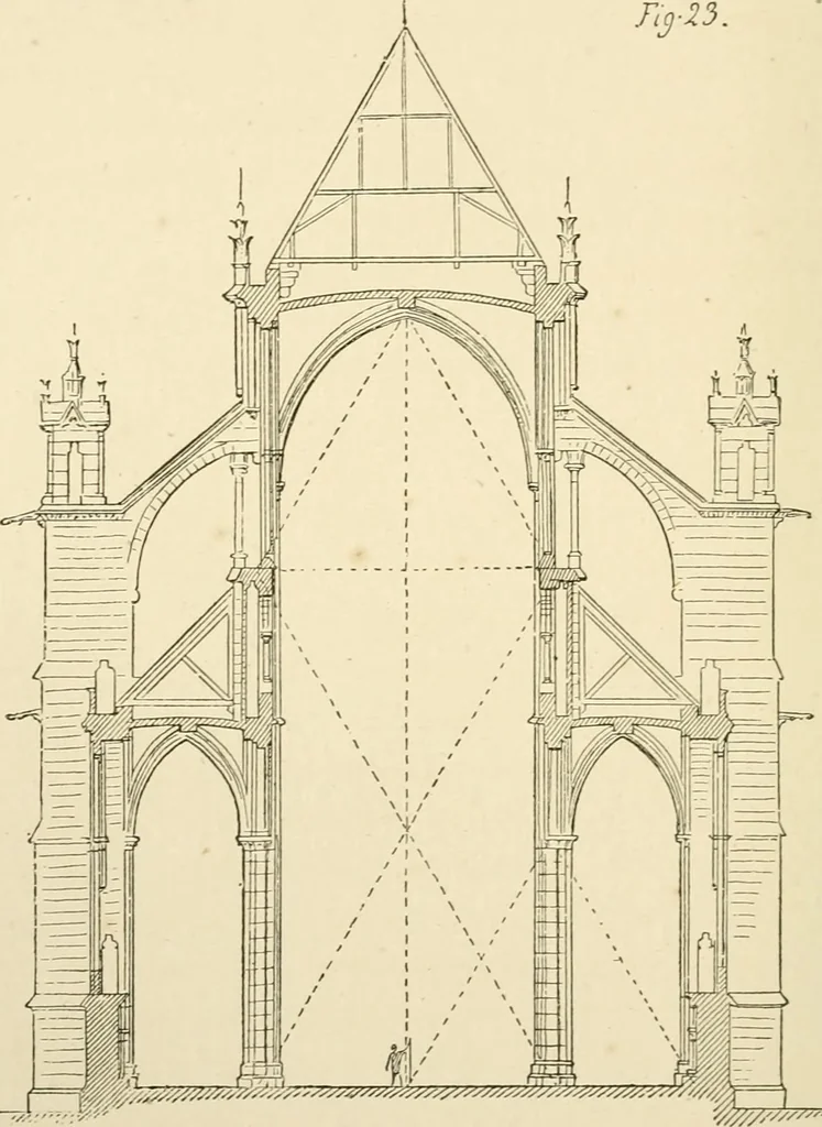 An illustration from Histoire d'un hôtel de ville et d'une cathédrale;, 1878, leaf 128