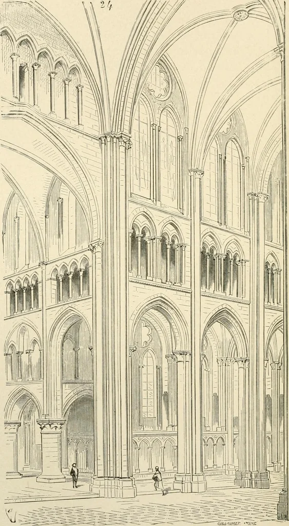 An illustration from Histoire d'un hôtel de ville et d'une cathédrale;, 1878, leaf 130