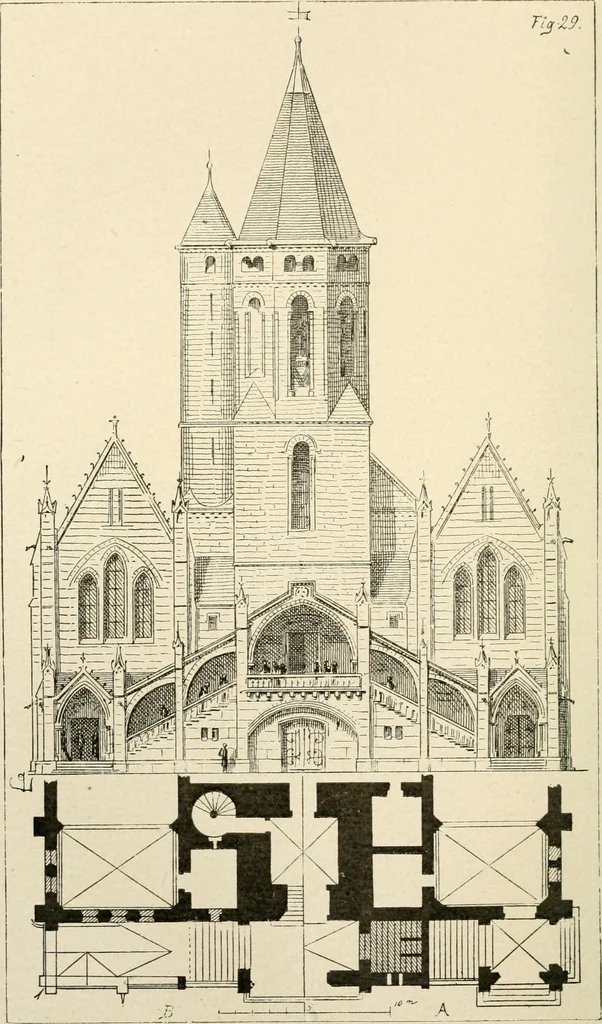 An illustration from Histoire d'un hôtel de ville et d'une cathédrale;, 1878, leaf 168