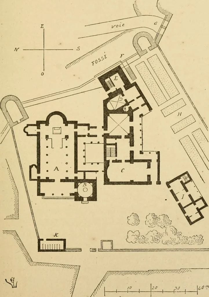 An illustration from Histoire d'un hôtel de ville et d'une cathédrale;, 1878, leaf 17