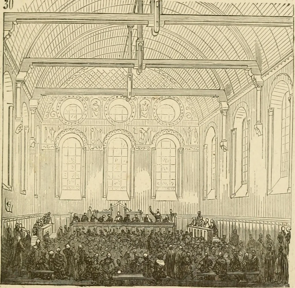 An illustration from Histoire d'un hôtel de ville et d'une cathédrale;, 1878, leaf 171