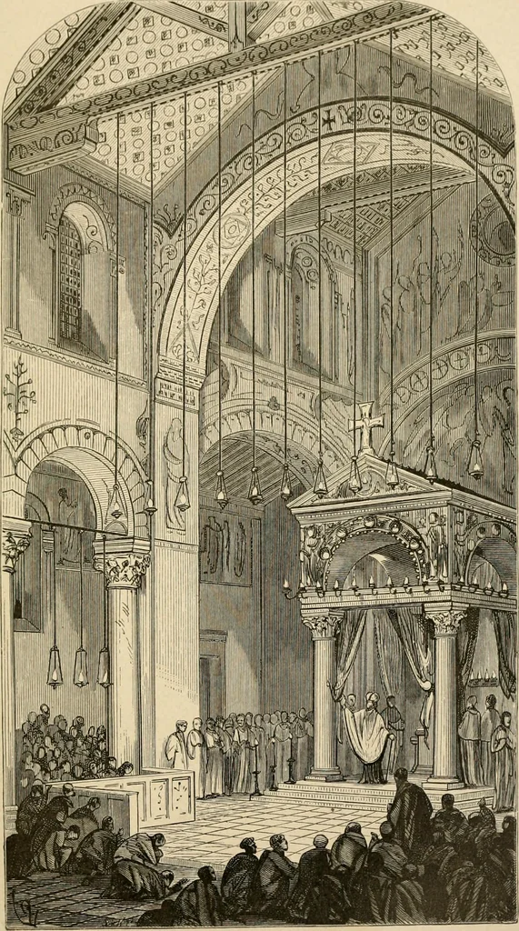 An illustration from Histoire d'un hôtel de ville et d'une cathédrale;, 1878, leaf 21
