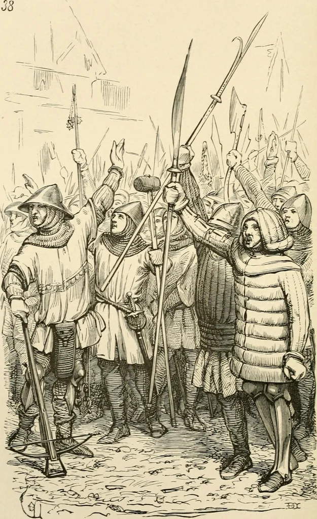 An illustration from Histoire d'un hôtel de ville et d'une cathédrale;, 1878, leaf 240