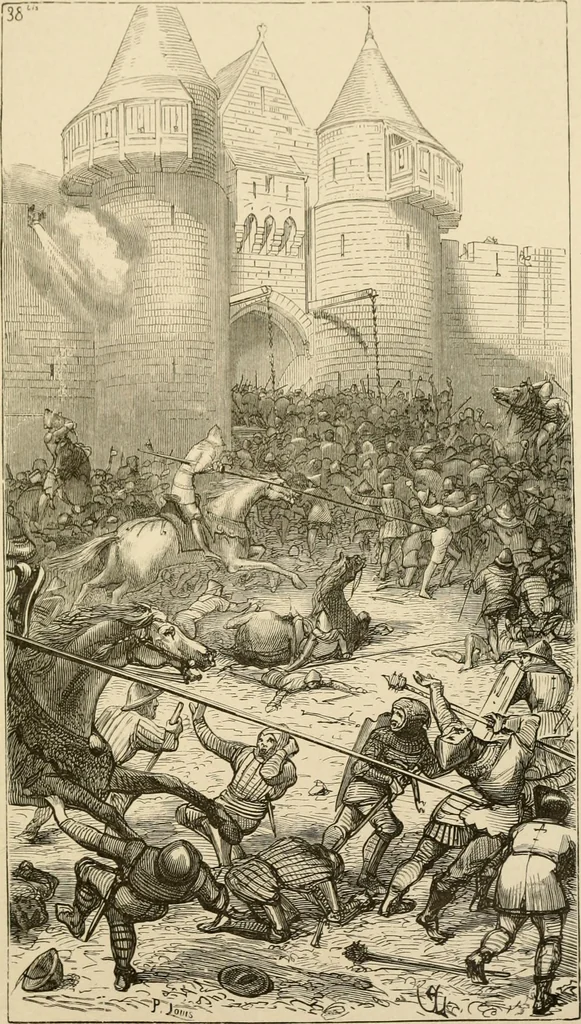 An illustration from Histoire d'un hôtel de ville et d'une cathédrale;, 1878, leaf 245