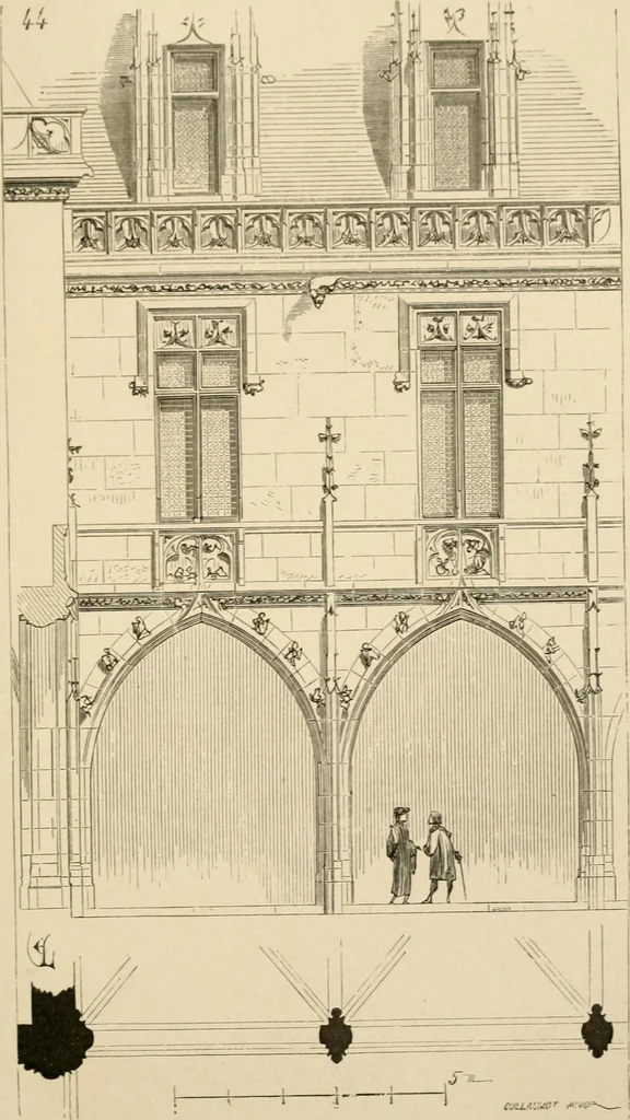 An illustration from Histoire d'un hôtel de ville et d'une cathédrale;, 1878, leaf 275