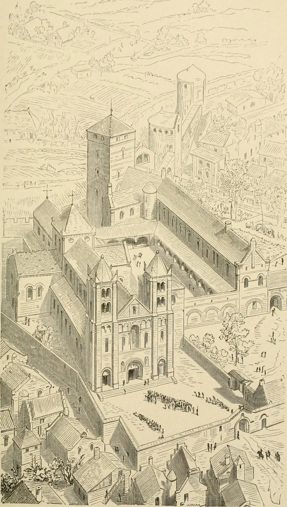 An illustration from Histoire d'un hôtel de ville et d'une cathédrale;, 1878, leaf 47