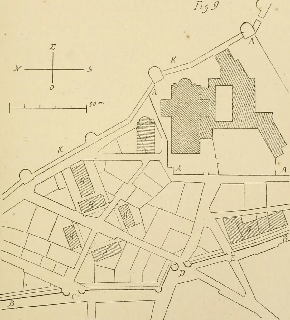 An illustration from Histoire d'un hôtel de ville et d'une cathédrale;, 1878, leaf 53