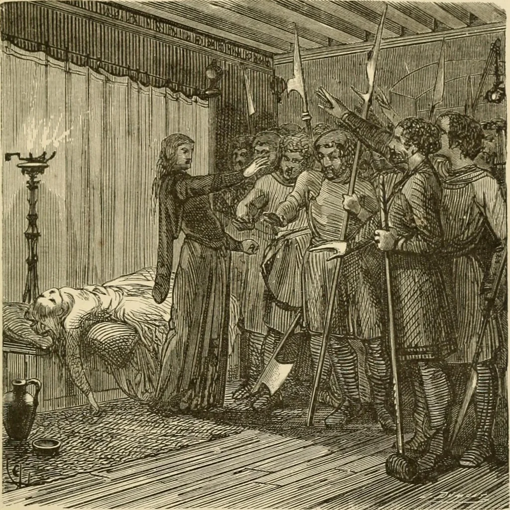 An illustration from Histoire d'un hôtel de ville et d'une cathédrale;, 1878, leaf 77