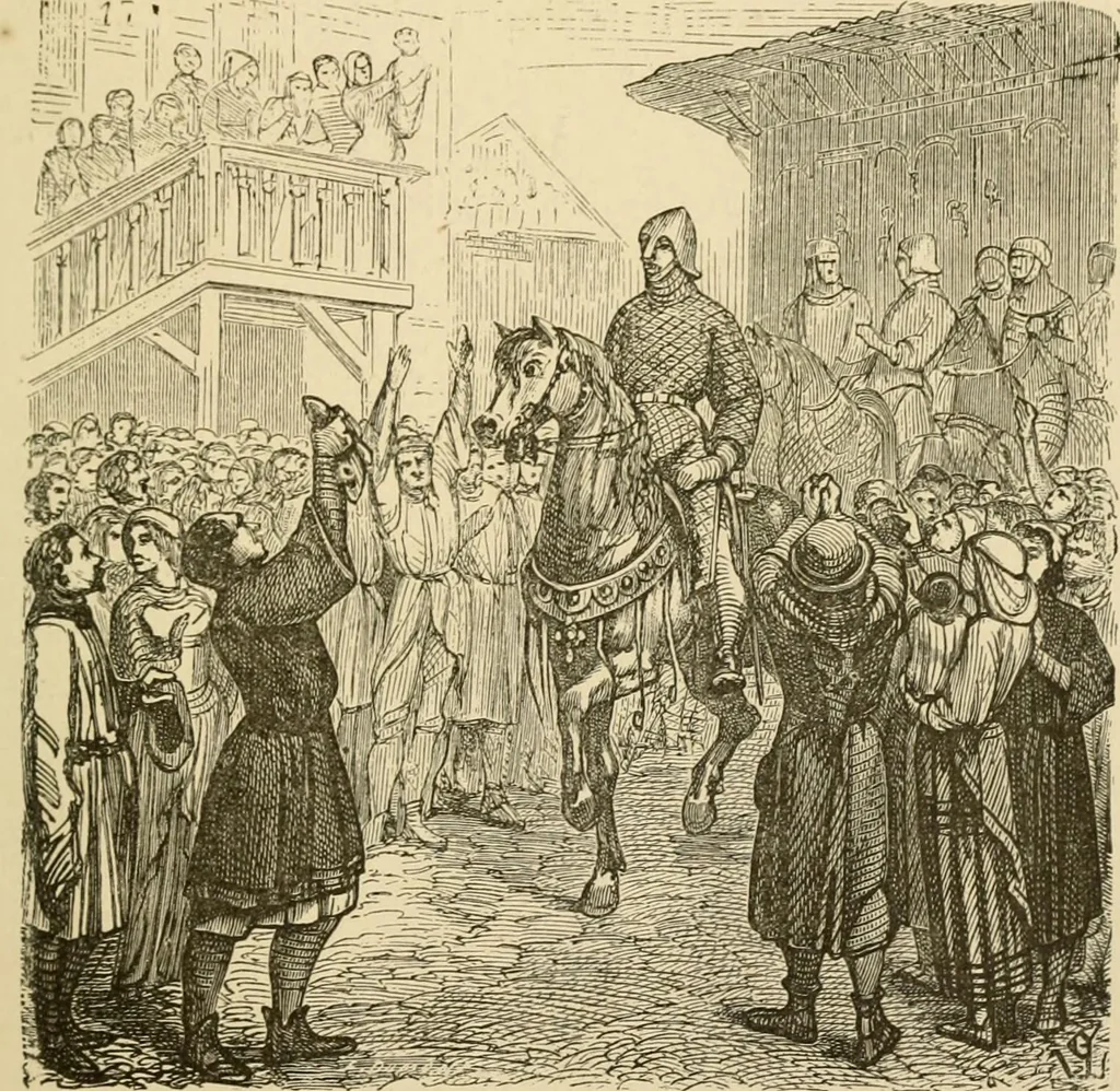 An illustration from Histoire d'un hôtel de ville et d'une cathédrale;, 1878, leaf 85