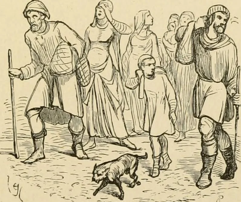 An illustration from Histoire d'un hôtel de ville et d'une cathédrale;, 1878, leaf 87