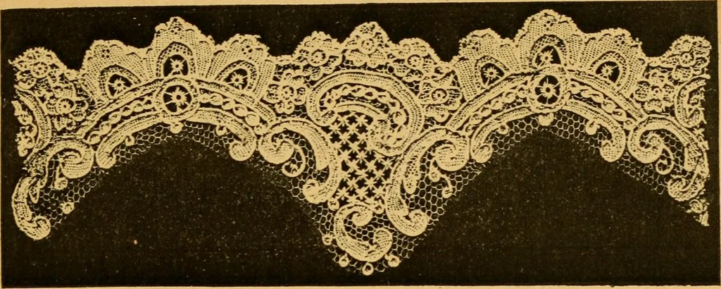An illustration from Histoire du point d'Alençon, depuis son origine jusqu'à nos jours, 1886, leaf 210