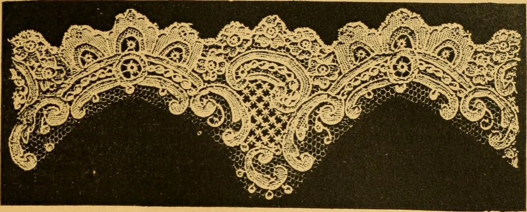 An illustration from Histoire du point d'Alençon, depuis son origine jusqu'à nos jours, 1886, leaf 68