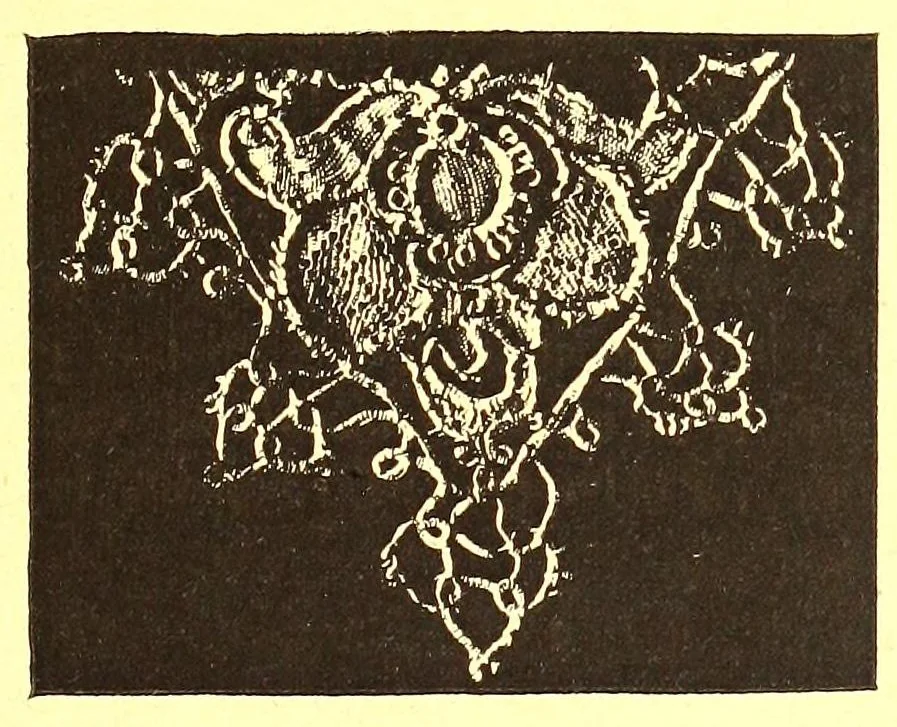 An illustration from Histoire du point d'Alençon depuis son origine jusq'ua nos jours, 1886, leaf 61