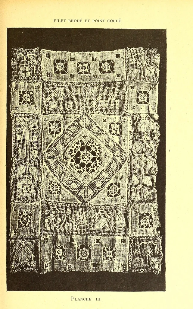 An illustration from Histoire du point d'Alençon depuis son origine jusq'ua nos jours, 1886, leaf 69