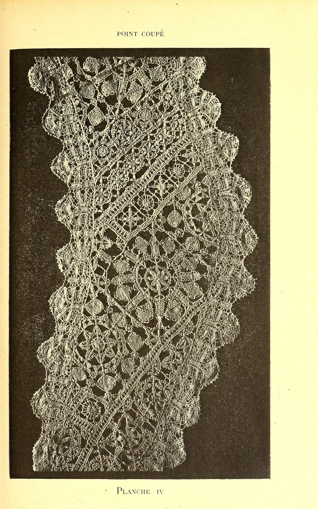 An illustration from Histoire du point d'Alençon depuis son origine jusq'ua nos jours, 1886, leaf 73