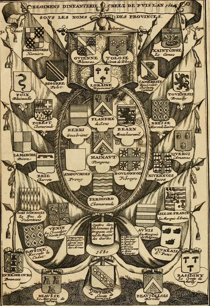 An illustration from Histoire du roy Louis le Grand, par les medailles, emblêmes, deuises, jettons, inscriptions, armoiries, et autres monumens publics, 1691, leaf 130