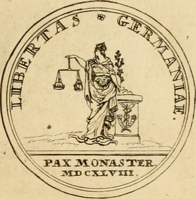 An illustration from Histoire du roy Louis le Grand, par les medailles, emblêmes, deuises, jettons, inscriptions, armoiries, et autres monumens publics, 1691, leaf 18