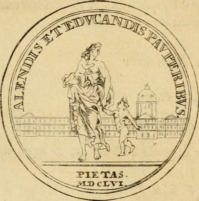 An illustration from Histoire du roy Louis le Grand, par les medailles, emblêmes, deuises, jettons, inscriptions, armoiries, et autres monumens publics, 1691, leaf 18