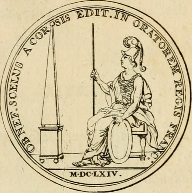 An illustration from Histoire du roy Louis le Grand, par les medailles, emblêmes, deuises, jettons, inscriptions, armoiries, et autres monumens publics, 1691, leaf 28