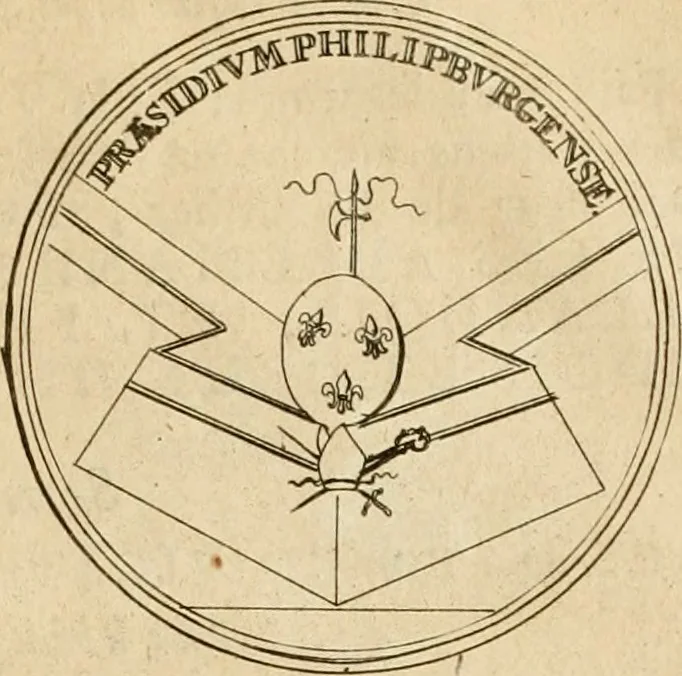 An illustration from Histoire du roy Louis le Grand, par les medailles, emblêmes, deuises, jettons, inscriptions, armoiries, et autres monumens publics, 1691, leaf 40