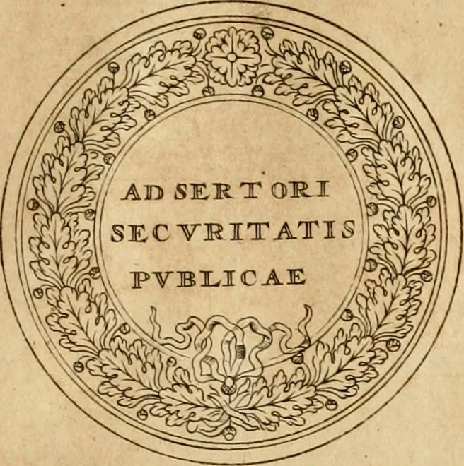 An illustration from Histoire du roy Louis le Grand, par les medailles, emblêmes, deuises, jettons, inscriptions, armoiries, et autres monumens publics, 1691, leaf 66