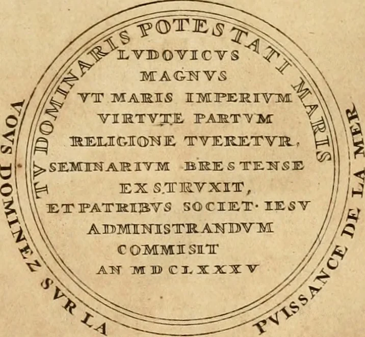 An illustration from Histoire du roy Louis le Grand, par les medailles, emblêmes, deuises, jettons, inscriptions, armoiries, et autres monumens publics, 1691, leaf 66