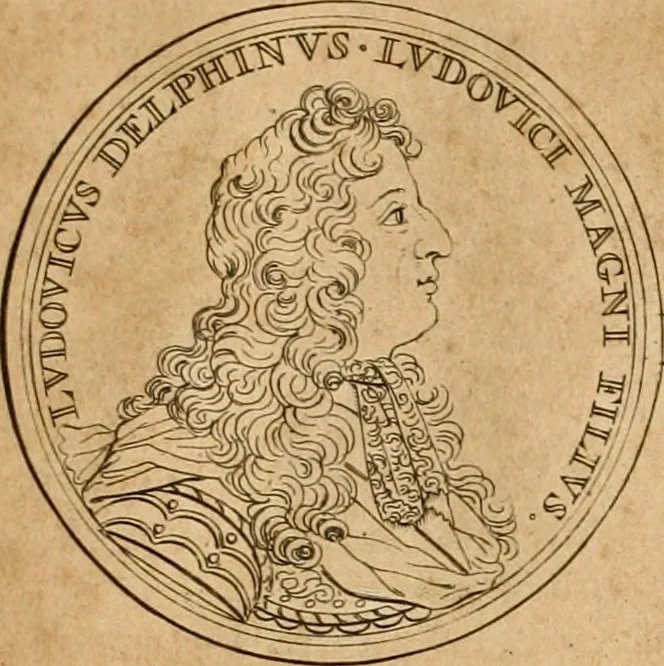 An illustration from Histoire du roy Louis le Grand, par les medailles, emblêmes, deuises, jettons, inscriptions, armoiries, et autres monumens publics, 1691, leaf 72