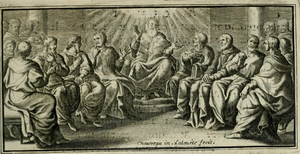 An illustration from Histoire du schisme des Grecs, 1686, leaf 26