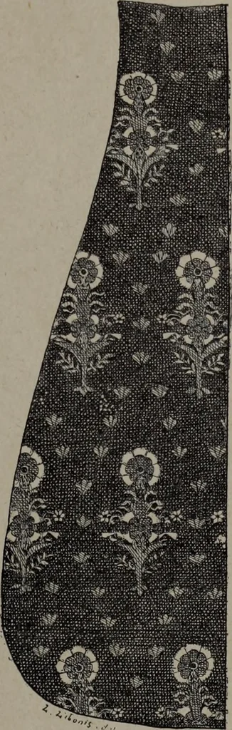 An illustration from Histoire du tissu ancien à l'exposition de l'Union centrale des arts décoratifs, 1883, leaf 17