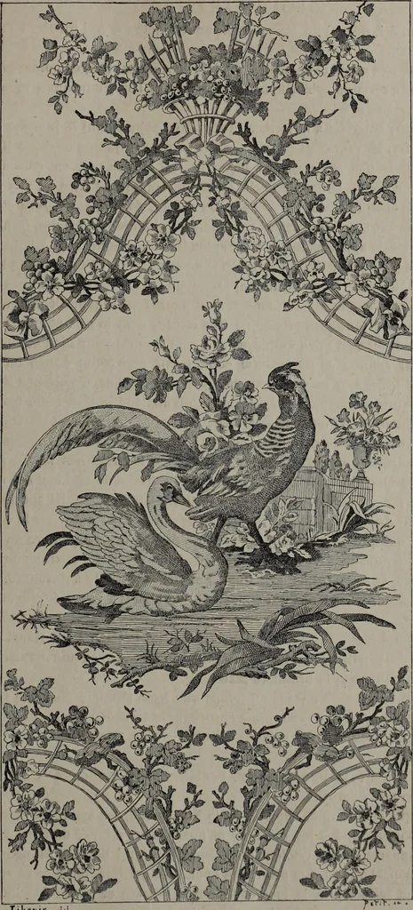 An illustration from Histoire du tissu ancien à l'exposition de l'Union centrale des arts décoratifs, 1883, leaf 23