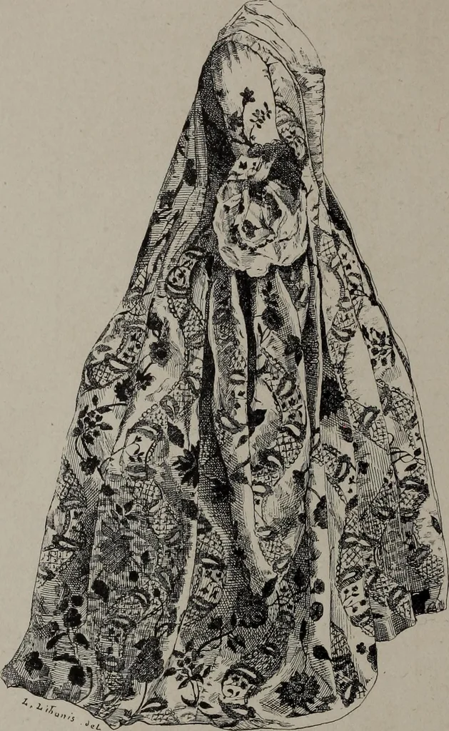 An illustration from Histoire du tissu ancien à l'exposition de l'Union centrale des arts décoratifs, 1883, leaf 28