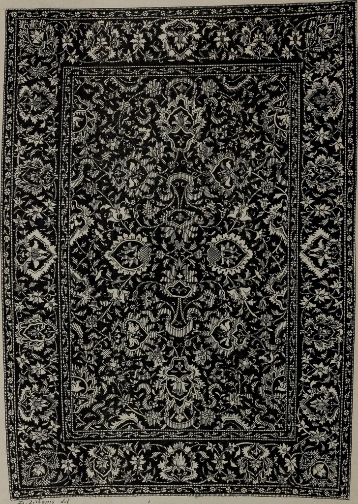 An illustration from Histoire du tissu ancien à l'exposition de l'Union centrale des arts décoratifs, 1883, leaf 44