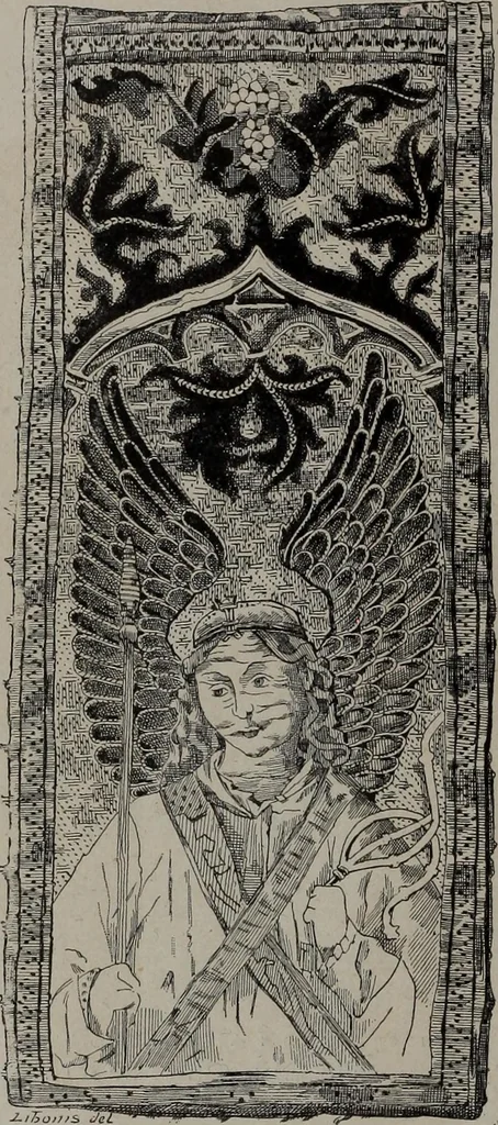 An illustration from Histoire du tissu ancien à l'exposition de l'Union centrale des arts décoratifs, 1883, leaf 48