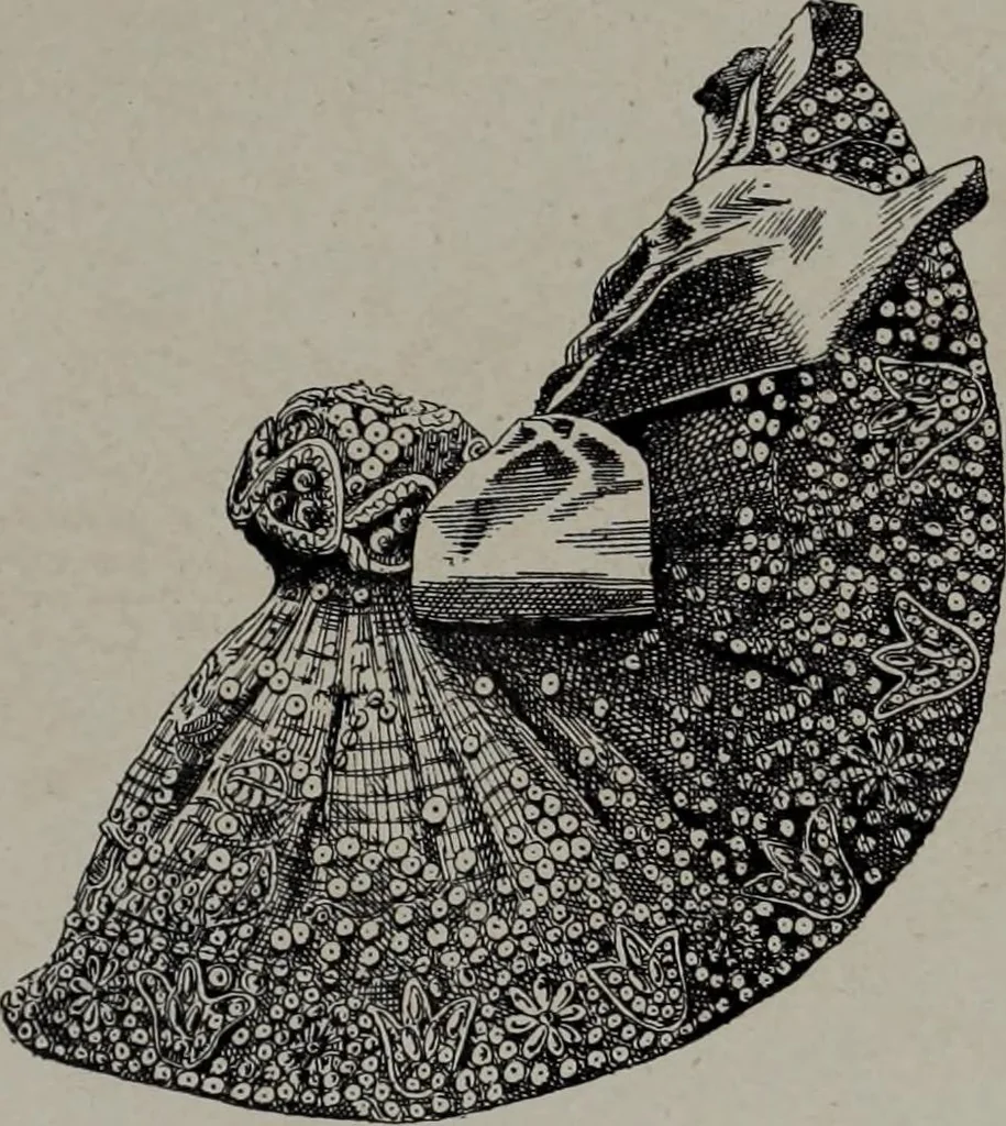 An illustration from Histoire du tissu ancien à l'exposition de l'Union centrale des arts décoratifs, 1883, leaf 61
