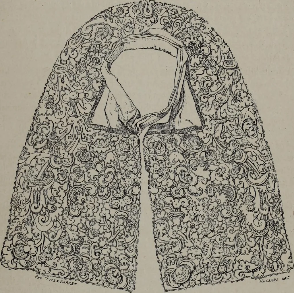 An illustration from Histoire du tissu ancien à l'exposition de l'Union centrale des arts décoratifs, 1883, leaf 71