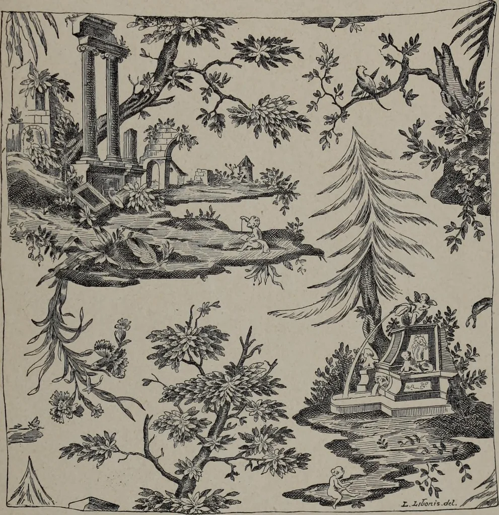An illustration from Histoire du tissu ancien à l'exposition de l'Union centrale des arts décoratifs, 1883, leaf 85