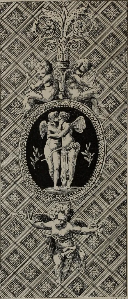 An illustration from Histoire du tissu ancien à l'exposition de l'Union centrale des arts décoratifs, 1883, leaf 86